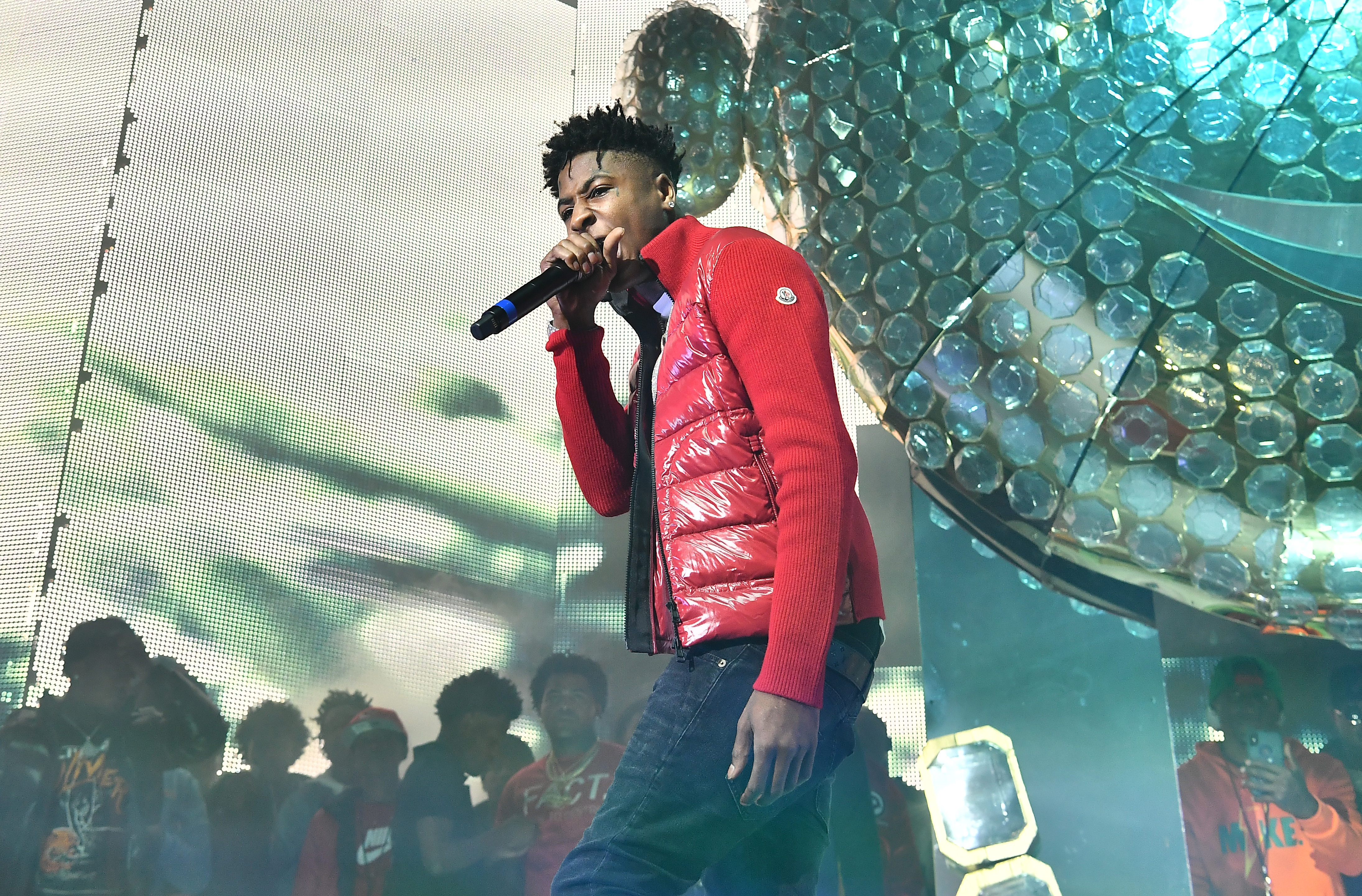 YoungBoy NeverBrokeAgain performs onstage during Lil Baby & Friends concert to promote the new release of Lil Baby's new album "Street Gossip" at Coca-Cola Roxy on November 29, 2018, in Atlanta, Georgia. | Source: Getty Images