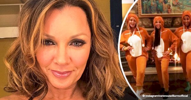 Vanessa Williams shares video of her 3 adult daughters rocking matching pajamas on Christmas