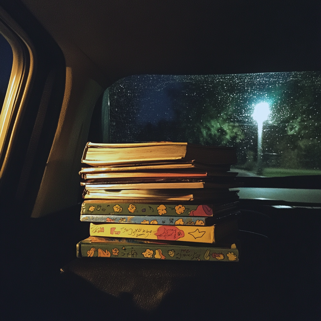 A stack of children's books | Source: Midjourney