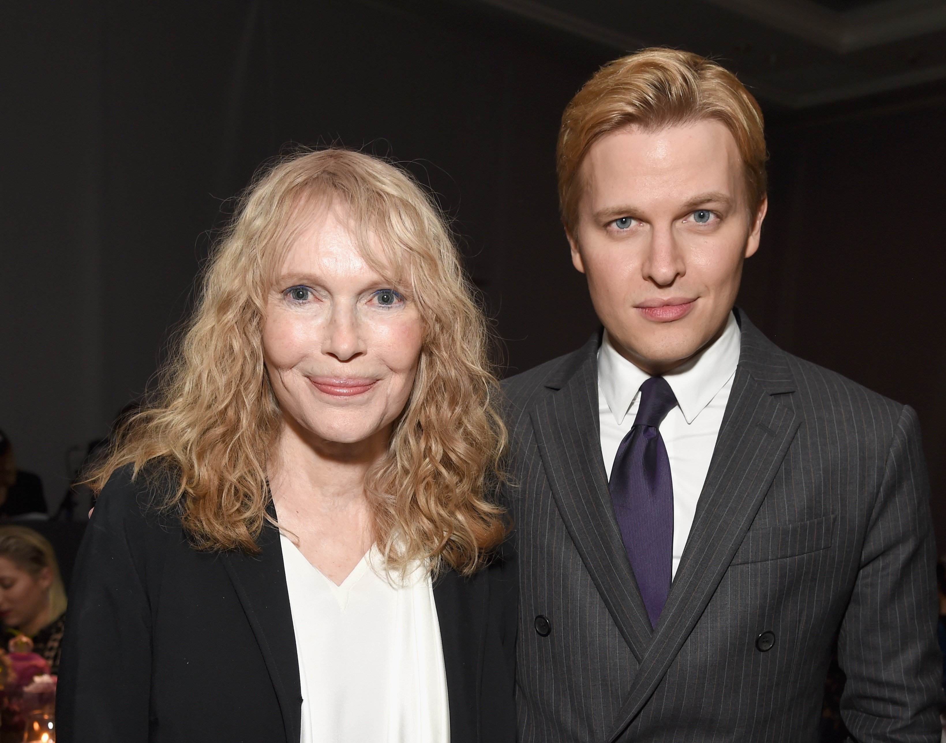 Mia Farrow and Ronan Farrow at ELLE's 25th Annual Women In Hollywood Celebration in 2018, in Los Angeles. | Source: Getty Images