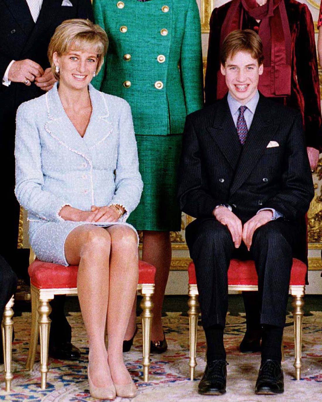 Prince William at confirmation with King Charles and Princess Diana at Windsor Castle, Windsor, United Kingdom. | Source: Getty Images