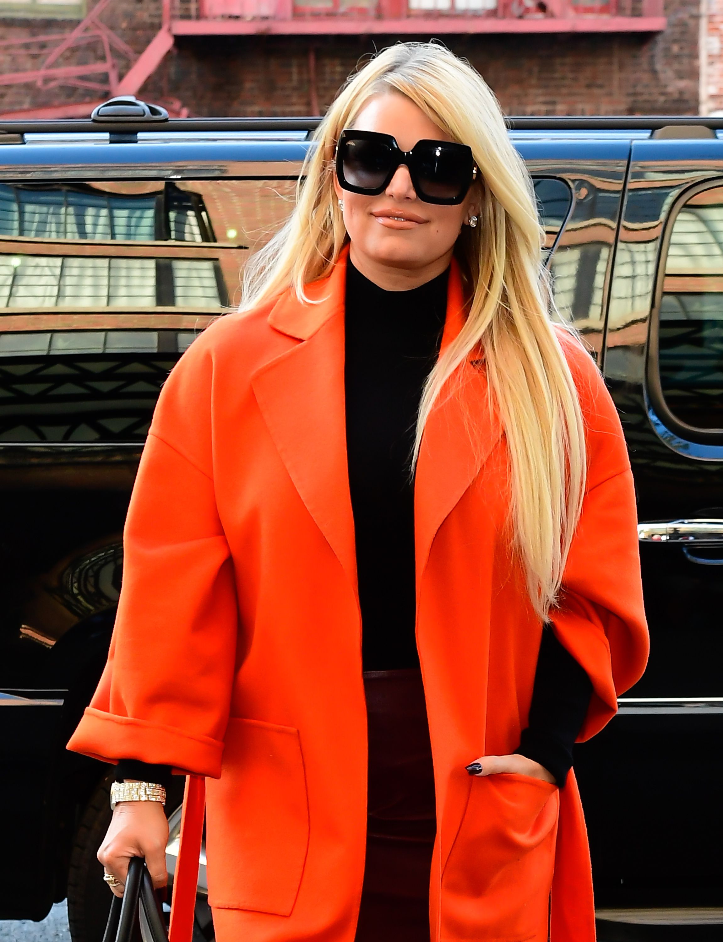 Actress Jessica Simpson at a hotel in SoHo on September 25, 2019  | Photo: Getty Images