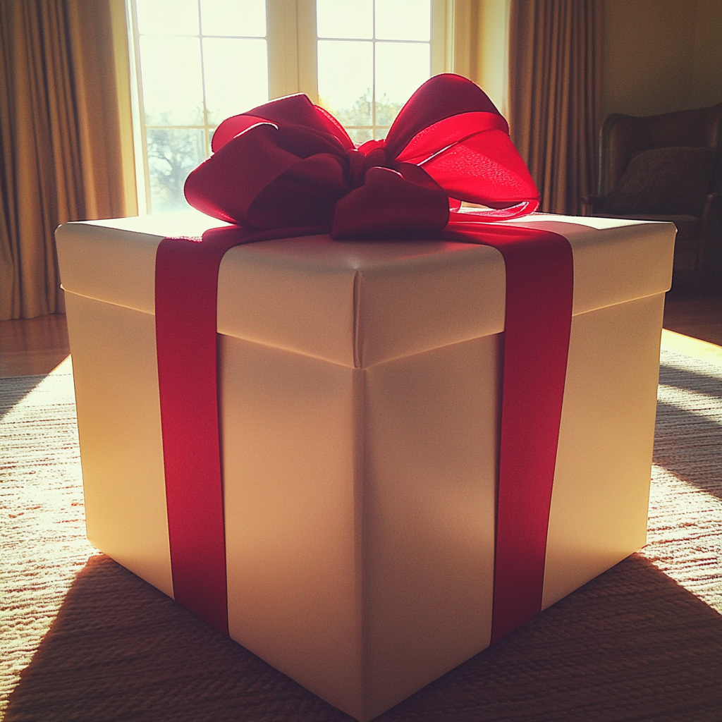 A large gift box | Source: Midjourney