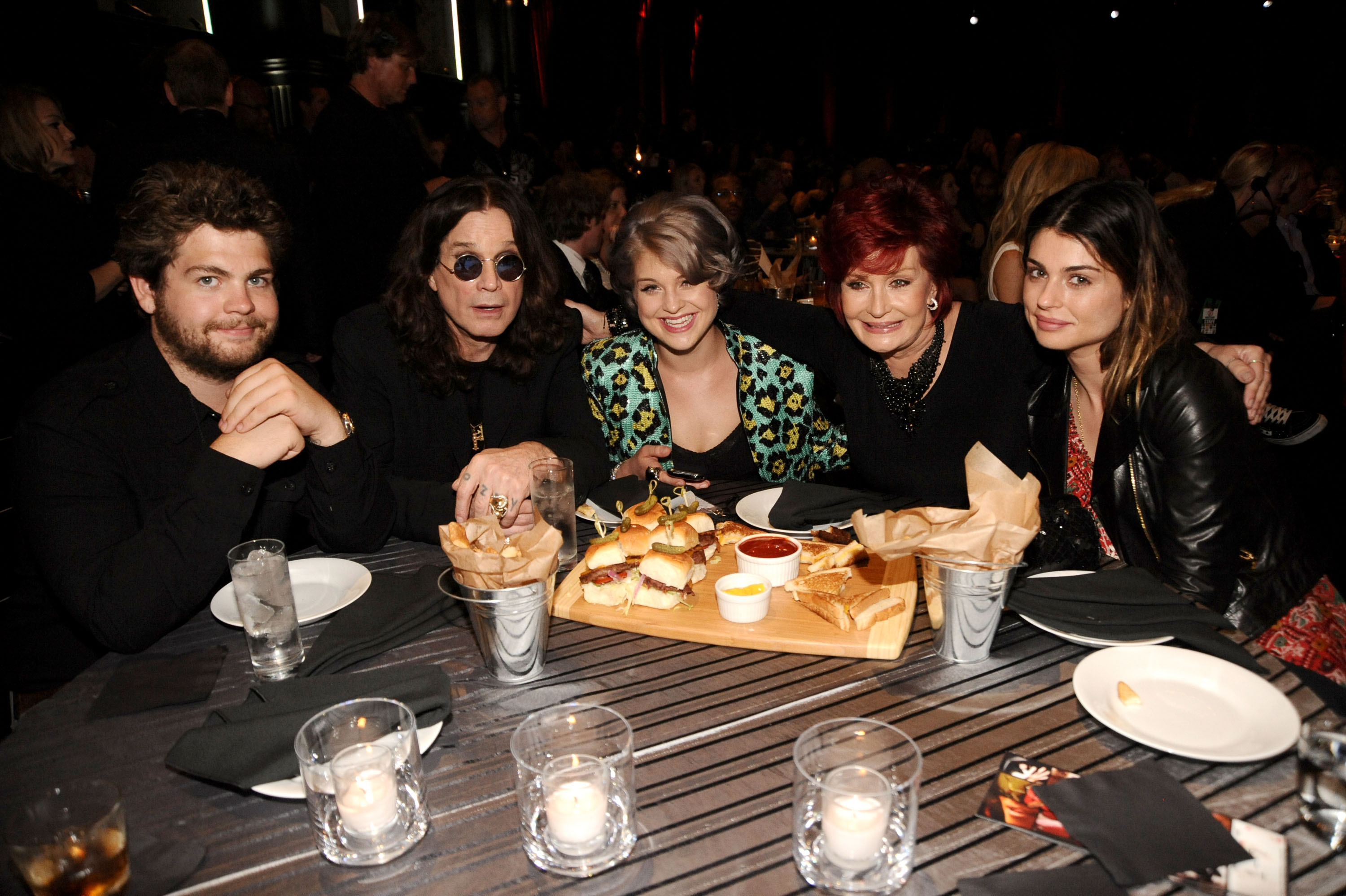 Jack, Ozzy, Kelly, Sharon and Aimee Osbourne at Spike TV's 4th Annual Guys Choice Awards in Los Angeles, California on June 5, 2010 | Source: Getty Images
