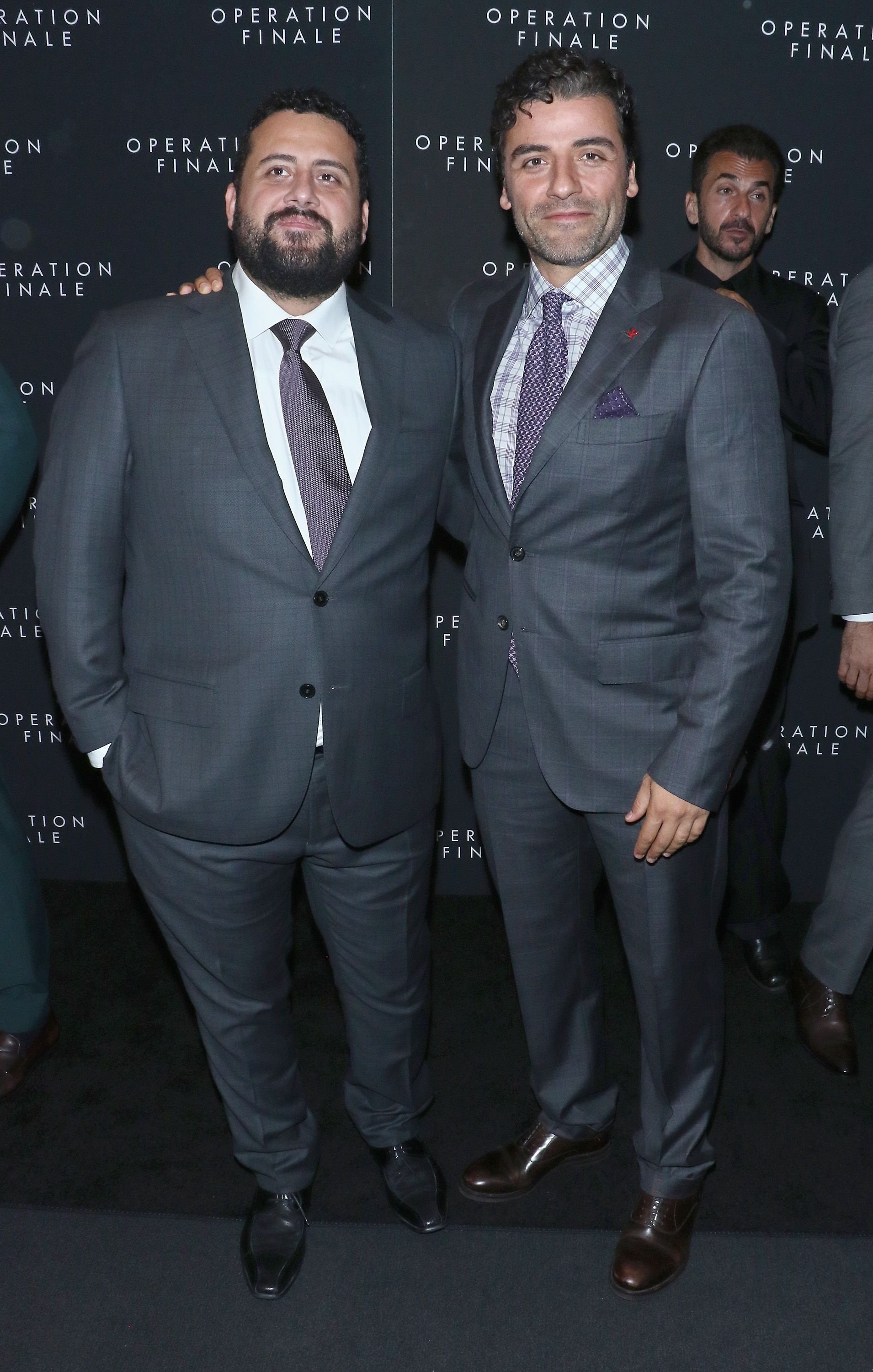 Michael Benjamin Hernandez and Oscar Isaac during the "Operation Finale" New York premiere at Walter Reade Theater on August 16, 2018, in New York City. | Source: Getty Images