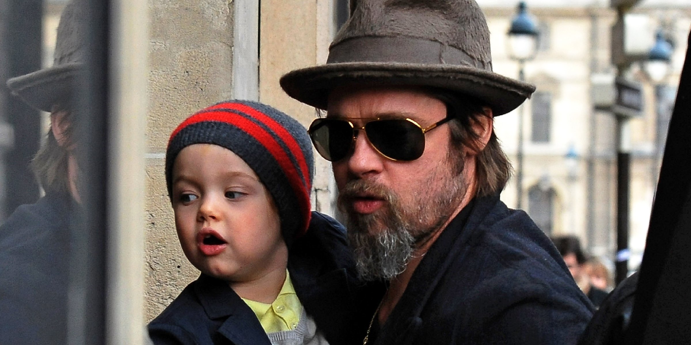 Shiloh Jolie-Pitt and Brad Pitt, 2010 | Source: Getty Images