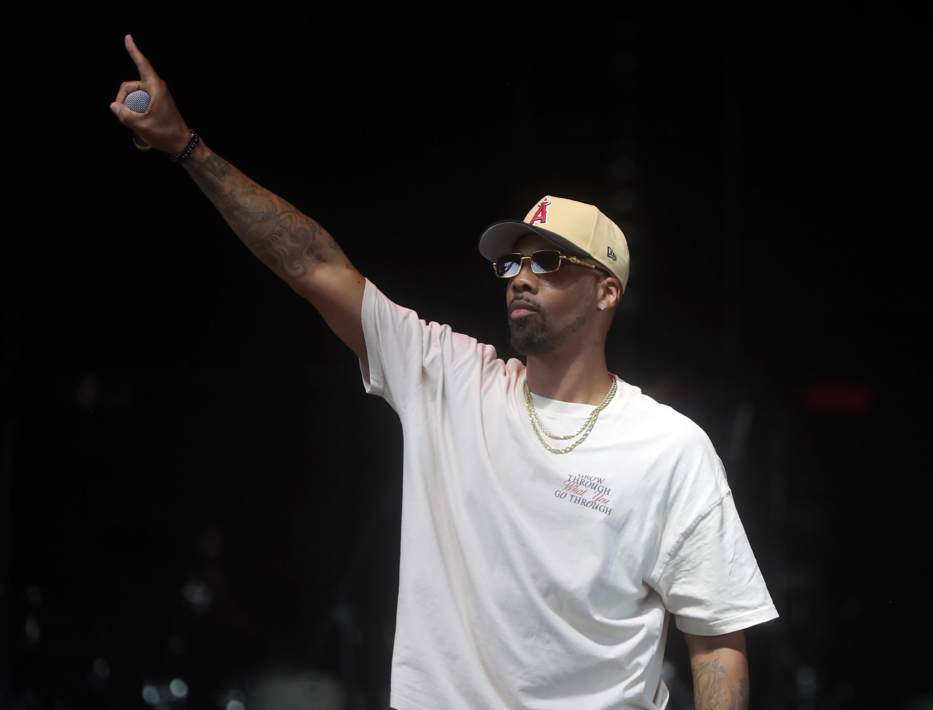 Chevy Woods performs during the "Good Vibes Only" Tour at Talking Stick Resort Amphitheatre on August 1, 2025, in Phoenix, Arizona. | Source: Getty Images