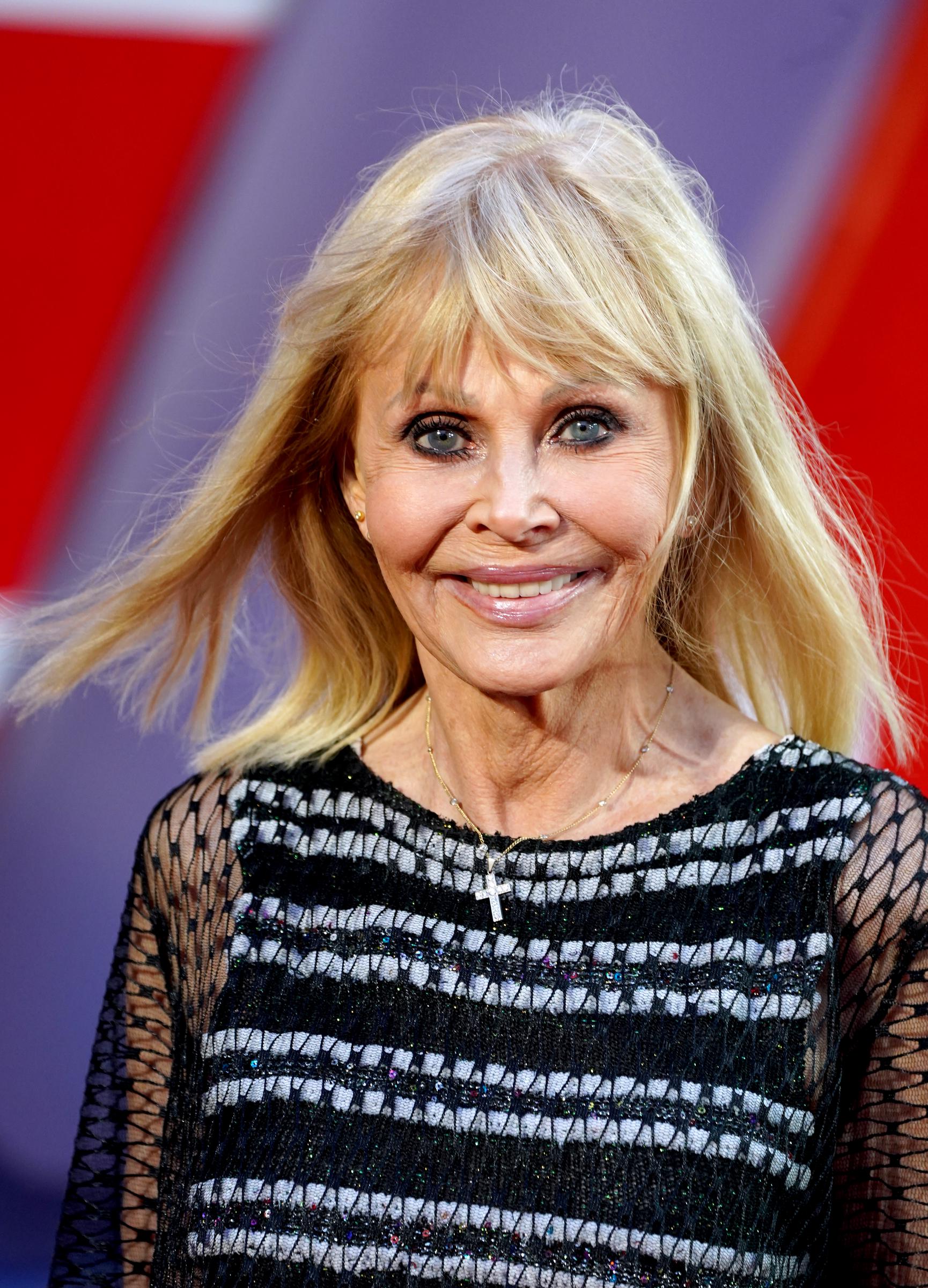 Britt Ekland during the World Premiere of "No Time To Die" at the Royal Albert Hall on September 28, 2021, in London, England | Source: Getty Images