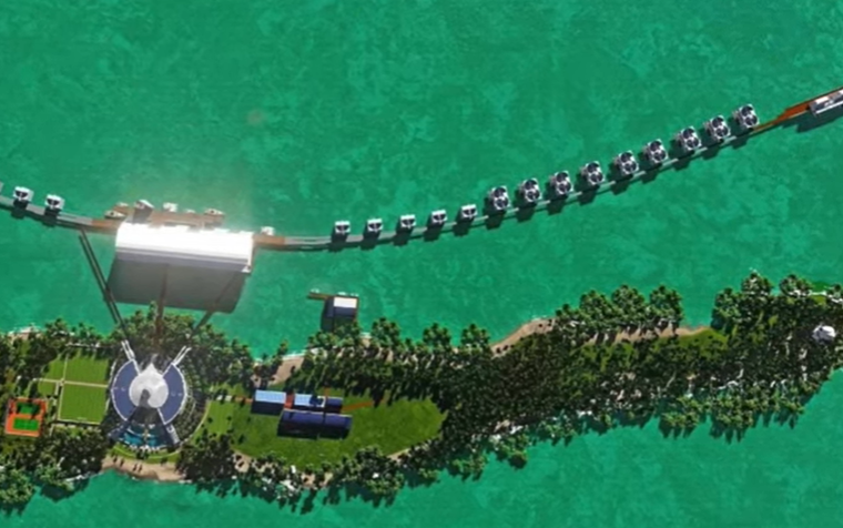 Leonardo DiCaprio's 104-acre island, Blackadore Caye, from a video dated April 21, 2016 | Source: YouTube/@WillMitchellBelize