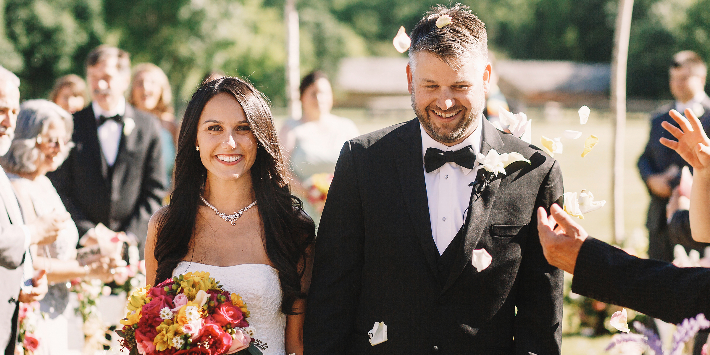 A bride and groom on their wedding day | Source: Shutterstock