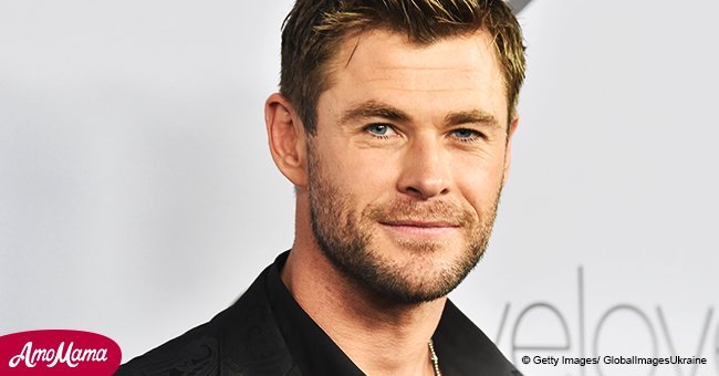 Chris Hemsworth shows off 70’s mustache while celebrating Easter with family
