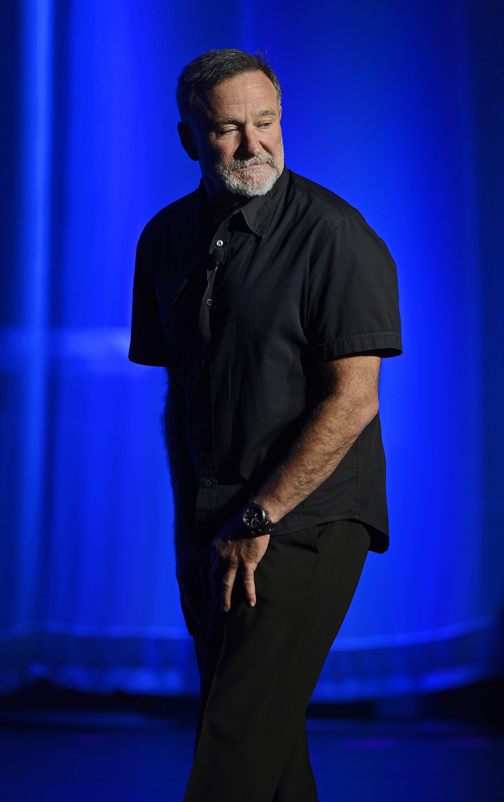 Robin Williams performs on stage during ARF's Stars to the Rescue XXII on January 5, 2013, in Walnut Creek, California. | Source: Getty Images