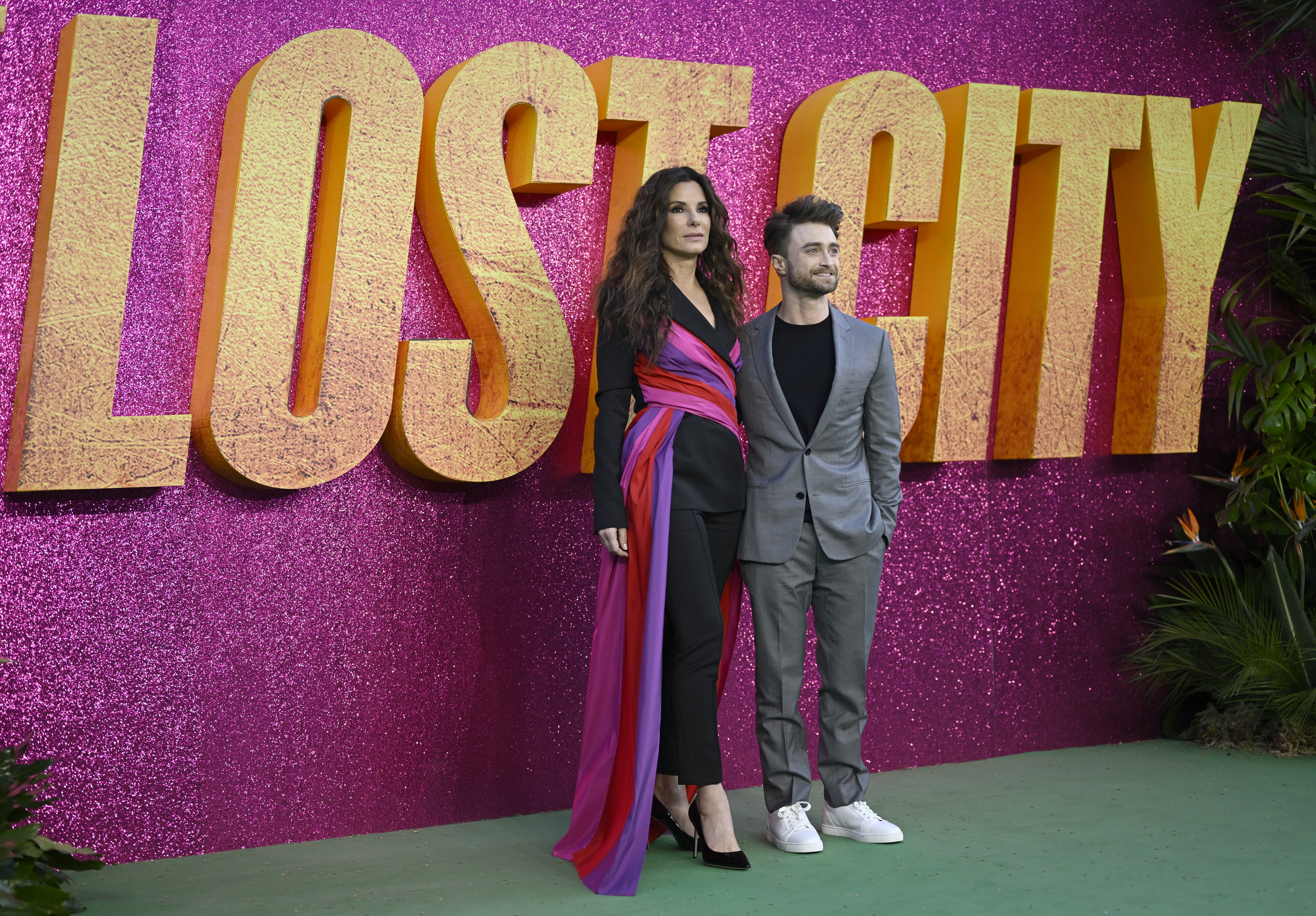 Sandra Bullock and Daniel Radcliffe attend the UK Special Screening of "The Lost City" at Cineworld Leicester Square on March 31, 2022, in London, England. | Source: Getty Images