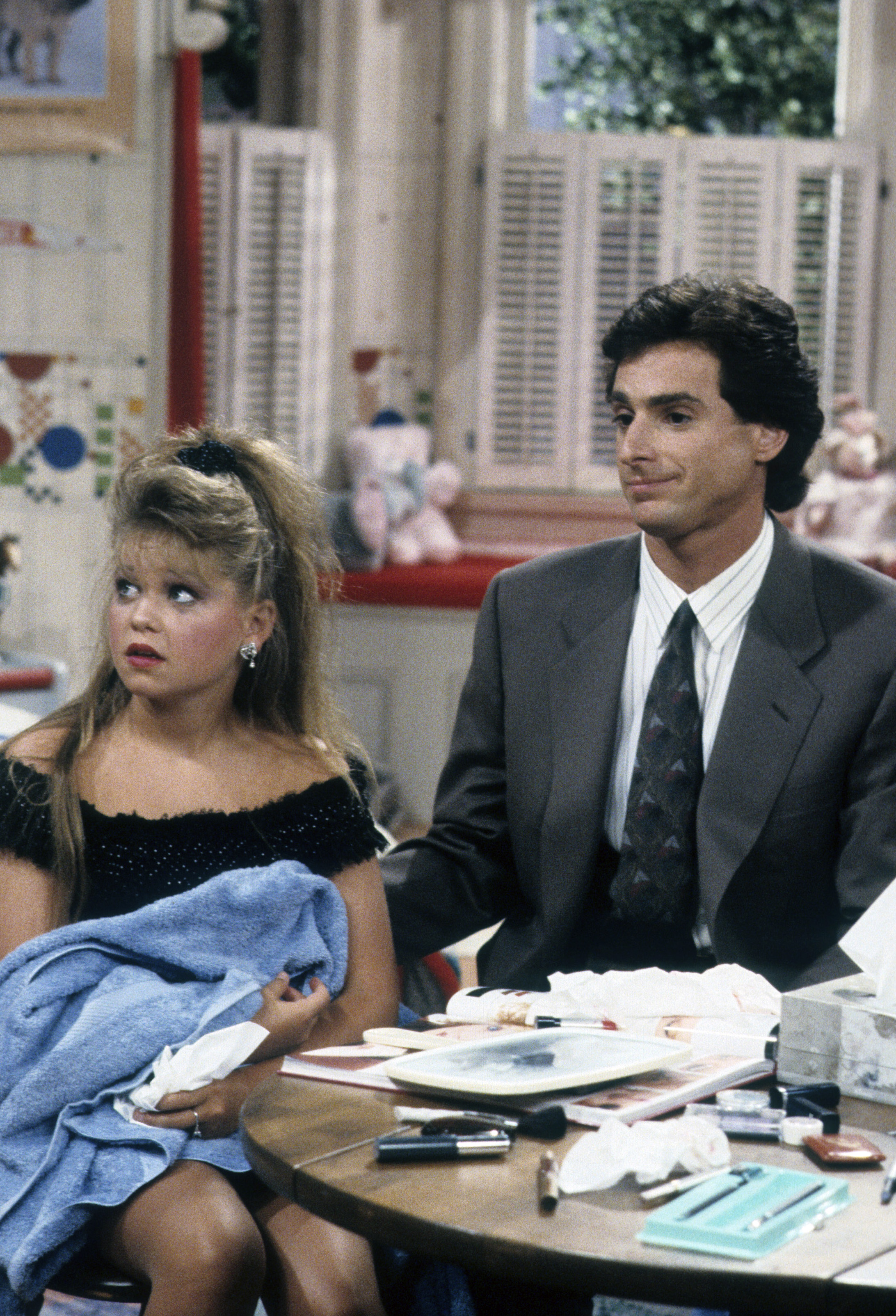 Candace Cameron Bure and Bob Saget in the ABC TV series "Full House" in Los Angeles, California in 1989 | Source: Getty Images