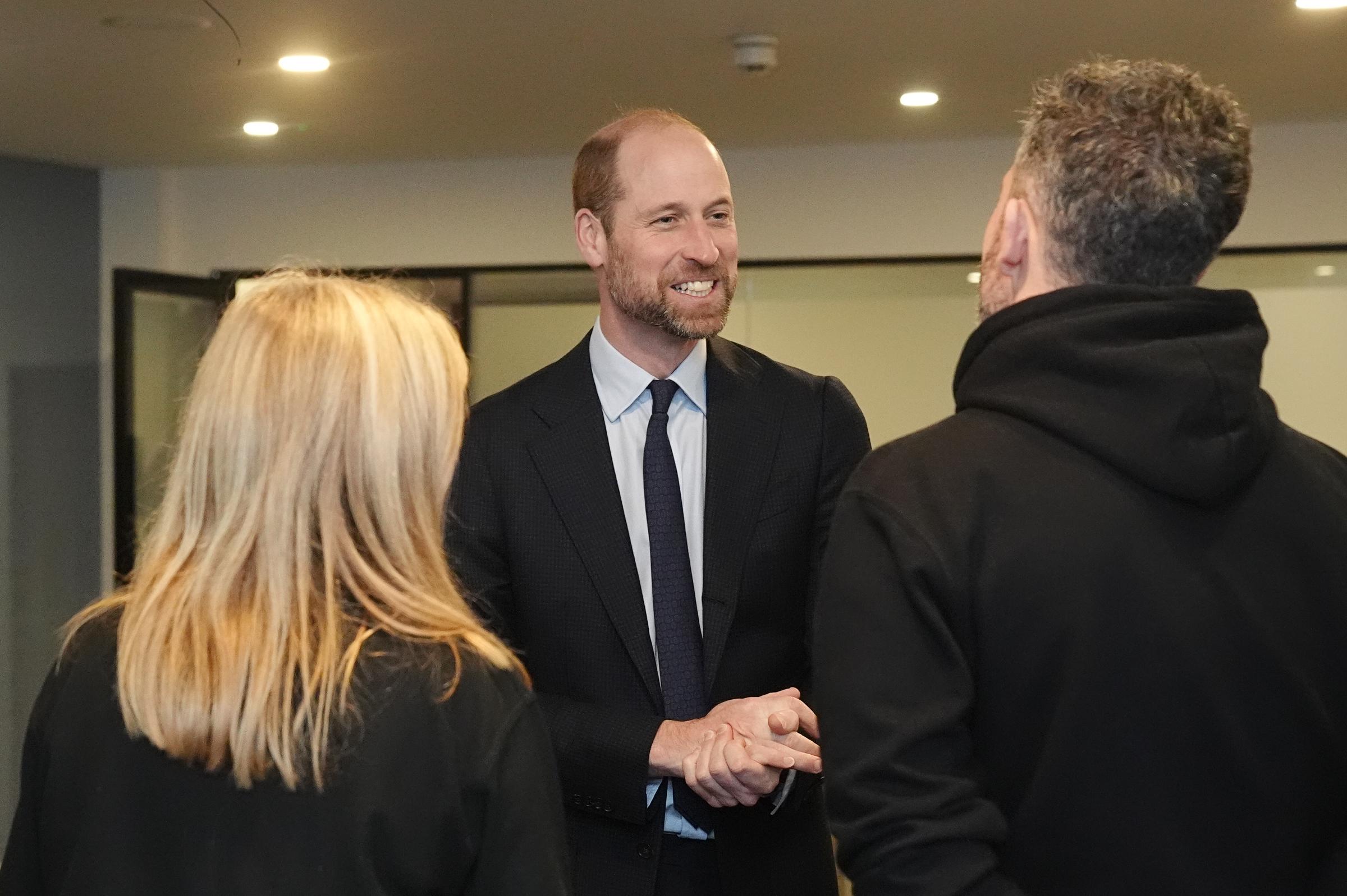 Prince William speaks to attendees as he attends the inaugural Emergency and Critical Care Conference at the Birmingham Conference and Events Centre on January 15, 2025, in Birmingham, England | Source: Getty Images