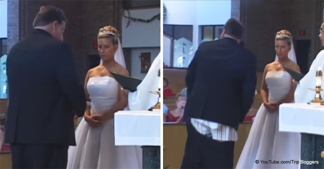 Best man loses pants during wedding ceremony and groom can't stop laughing