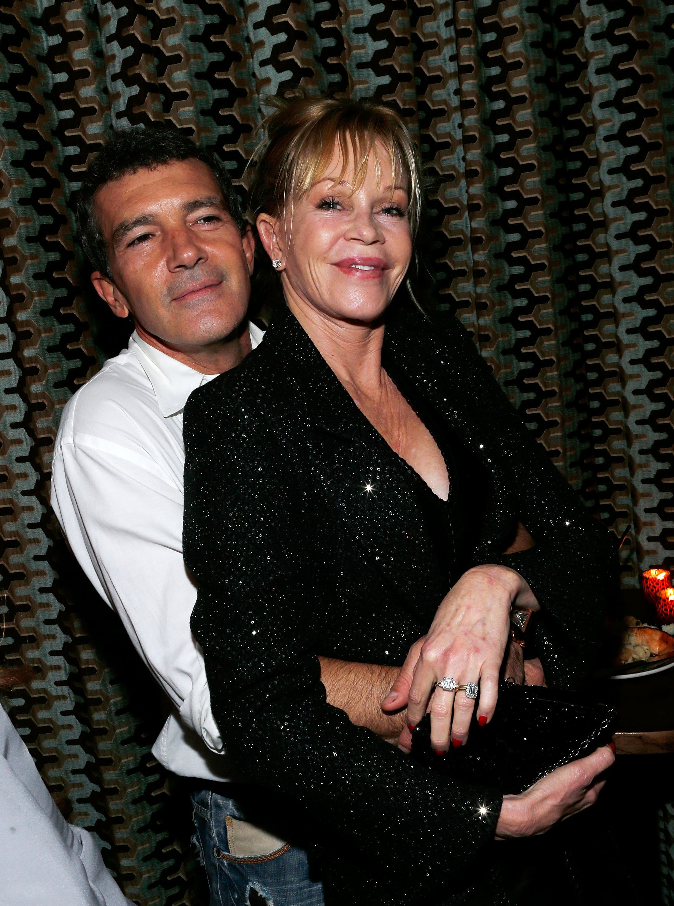 Antonio Banderas and actress Melanie Griffith attend the after party for the "Black Nativity" premiere at The Red Rooster on November 18, 2013 | Source: Getty Images