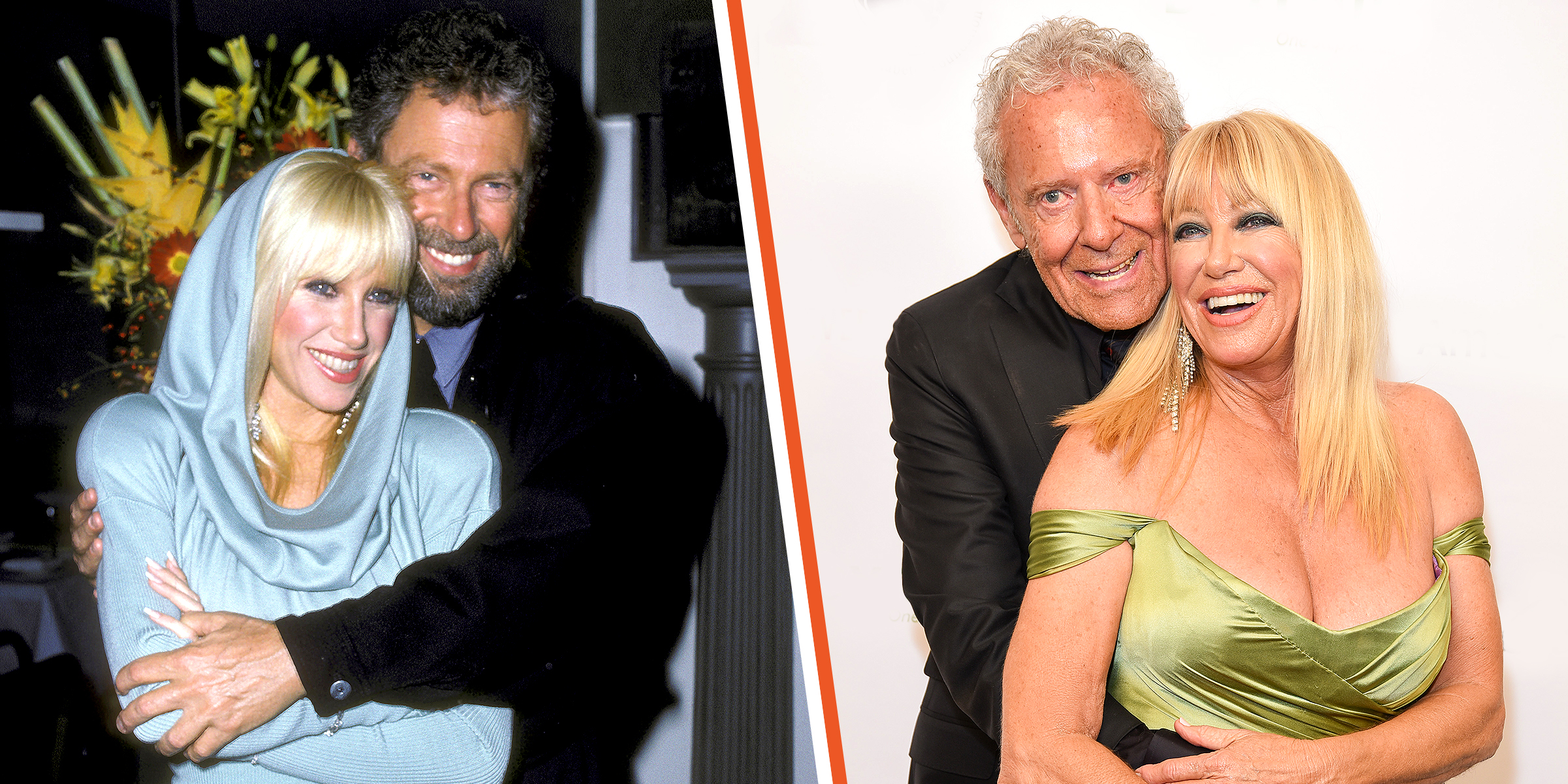 Suzanne Somers and Alan Hamel, 1986 | Suzanne Somers and Alan Hamel, 2018 | Source: Getty Images