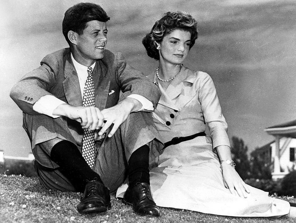 John F, Kennedy with Jackie Kennedy (Jacqueline Bouvier) early in their marriage, circa 1950. | Source: Popperfoto/Getty Images