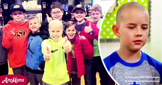 Third-graders shave their heads to encourage classmate not to be ashamed of himself 