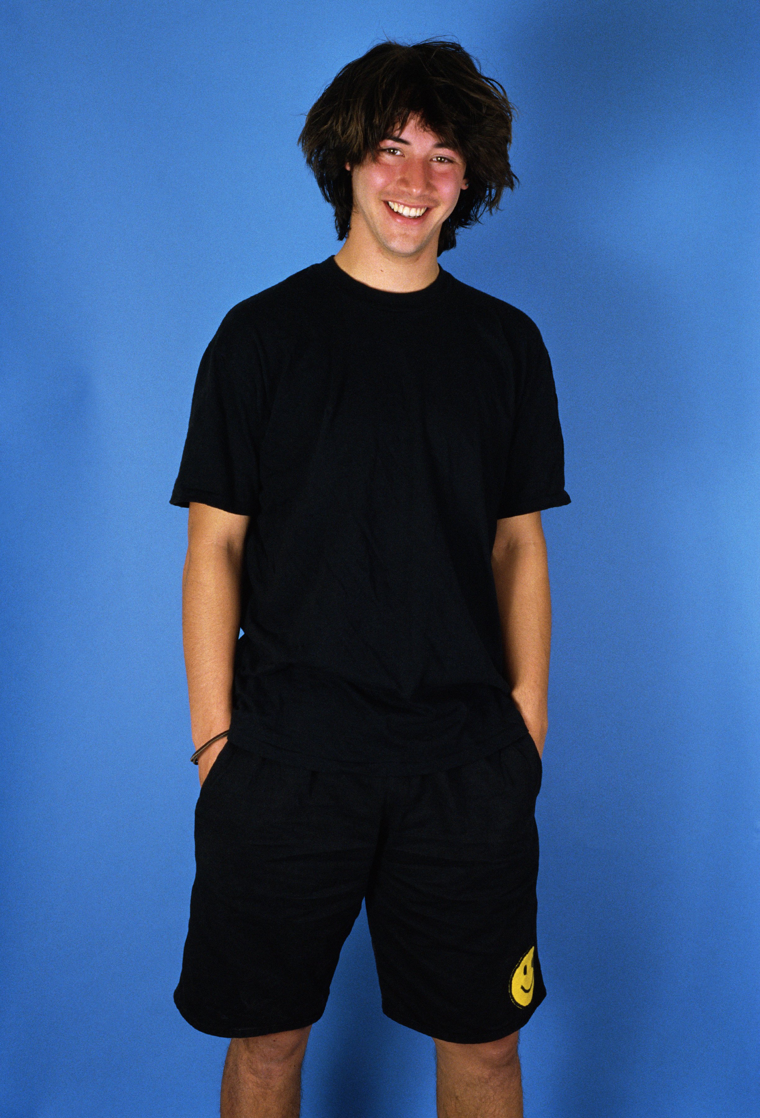 Keanu Reeves poses during a 1987 photo session promoting the film "Bill & Ted's Excellent Adventure" in West Hollywood, California. | Source: Getty Images