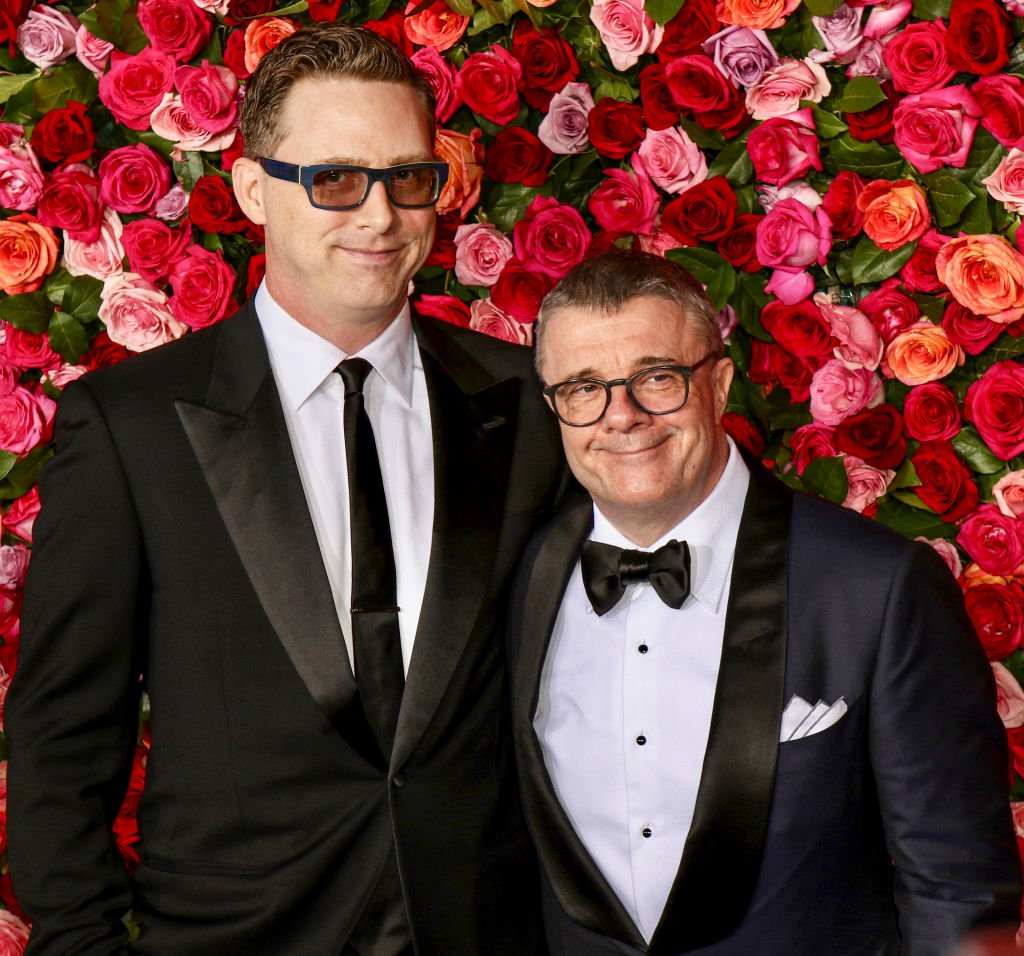Devlin Elliott and Nathan Lane attend the 72nd Annual Tony Awards at Radio City Music Hall on June 10, 2018. | Photo: Getty Images