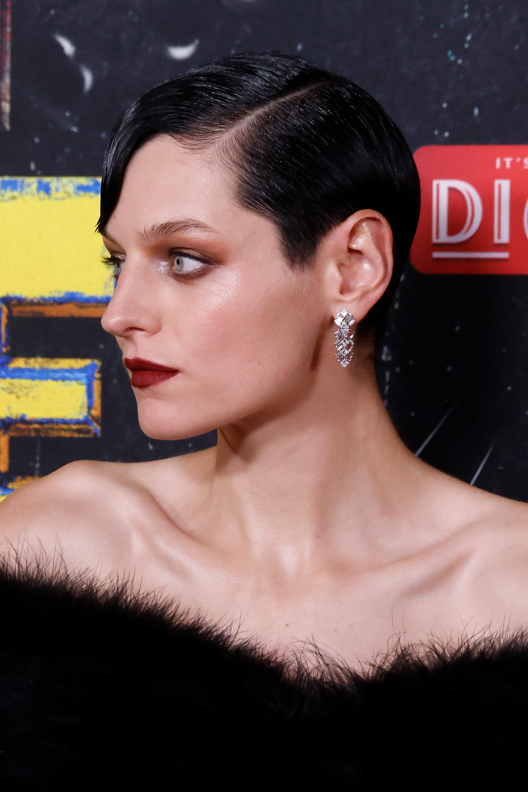 Emma Corrin posing at the world premiere of "Deadpool & Wolverine" on July 22, 2024, in New York. | Source: Getty Images