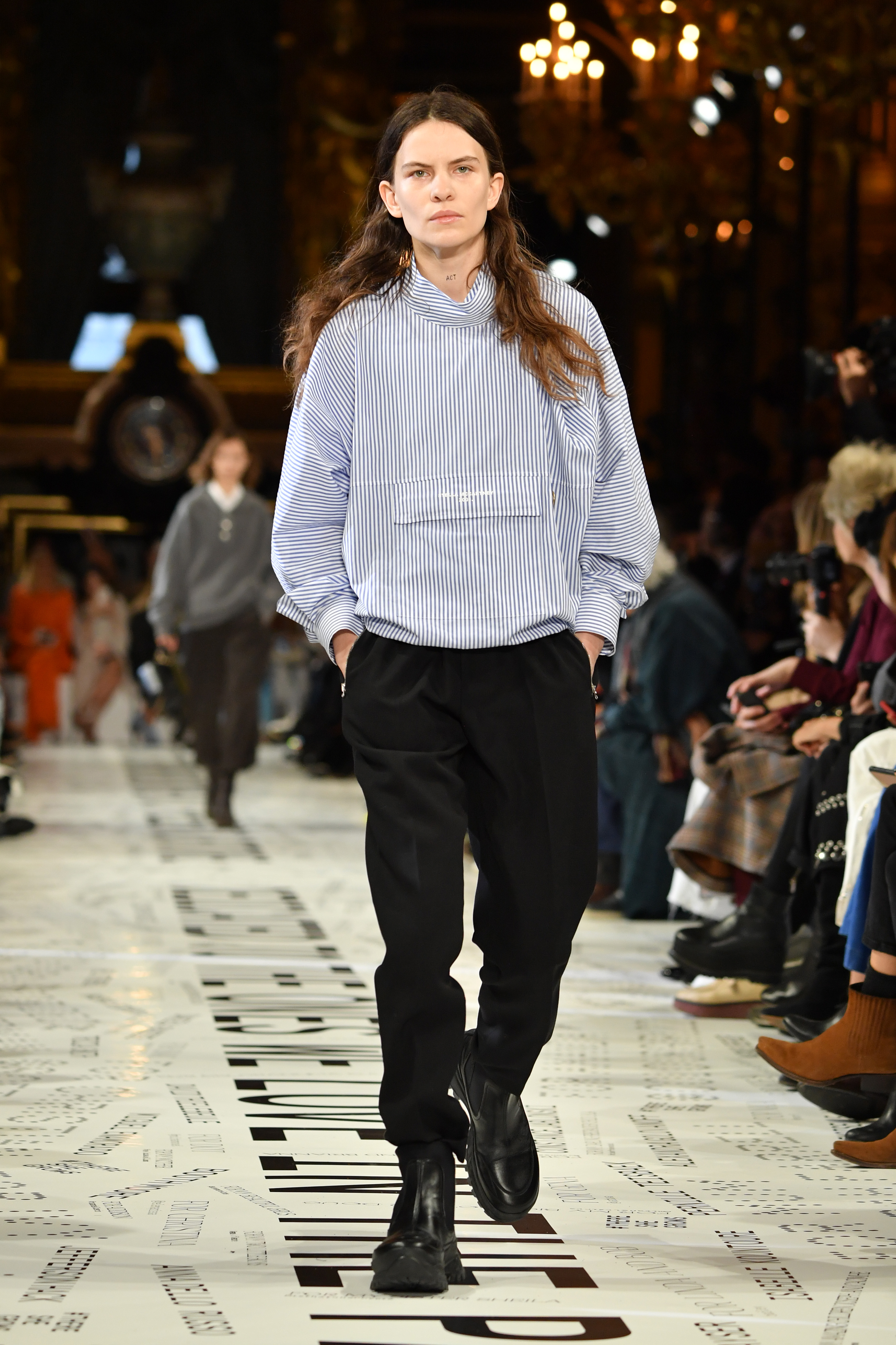 Eliot "Coco" Sumner walks the runway on March 4, 2019 in Paris, France | Source: Getty Images