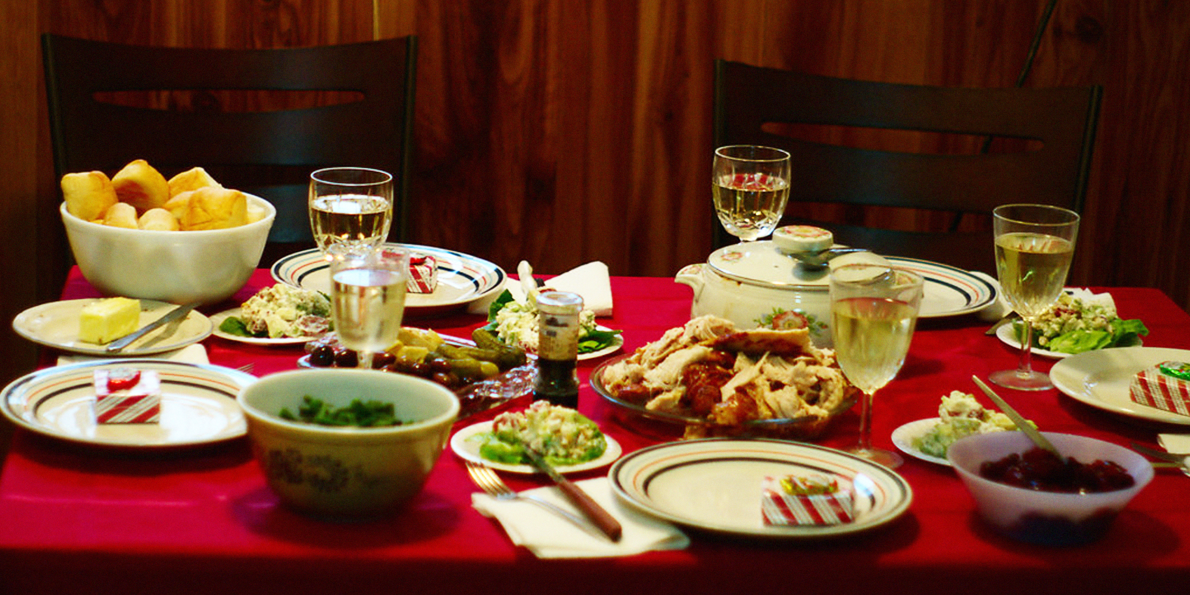 Table full of food | Source: Flickr