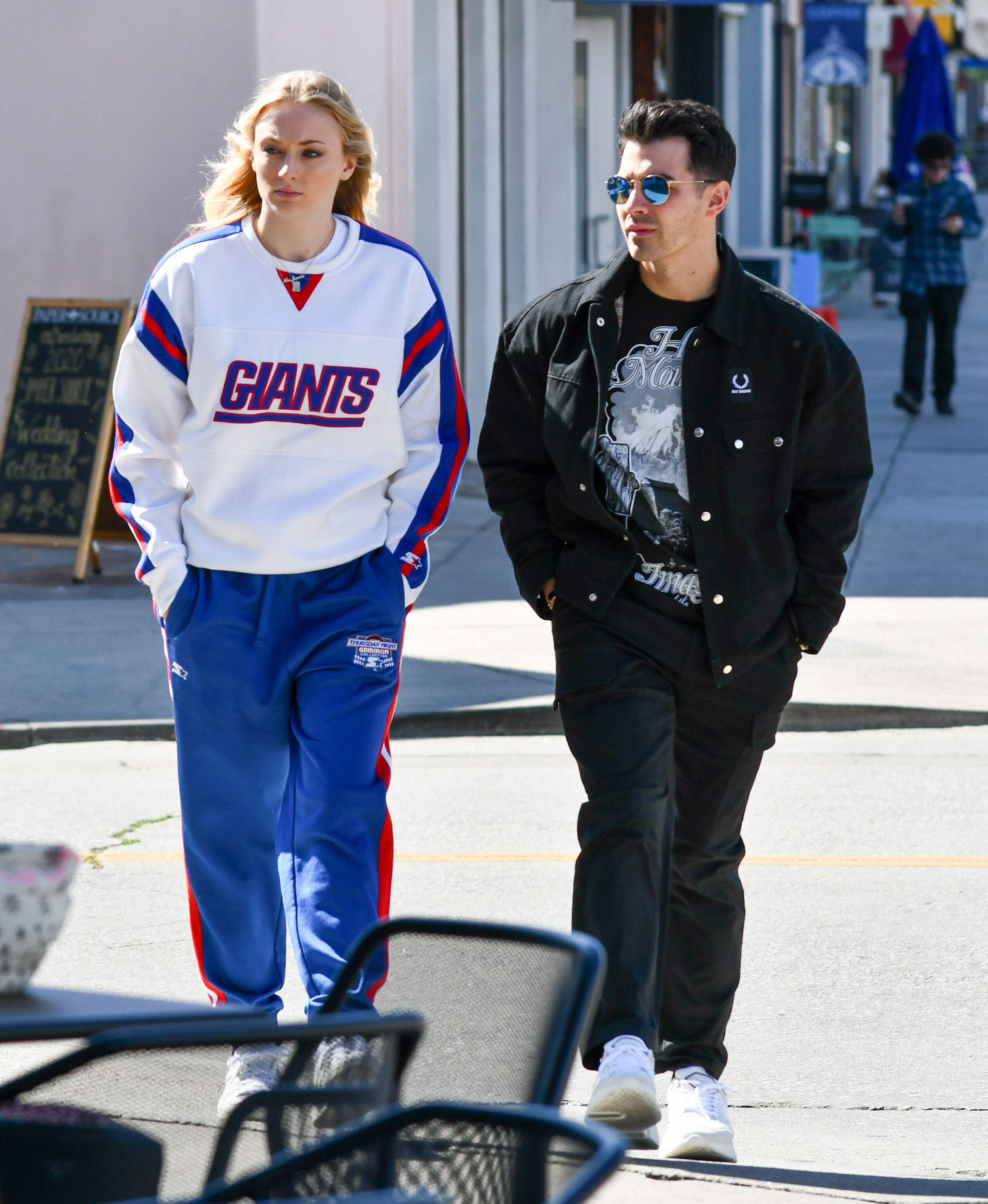 Sophie Turner and Joe Jonas walk on the street in Los Angeles, California on March 2, 2020 | Source: Getty Images