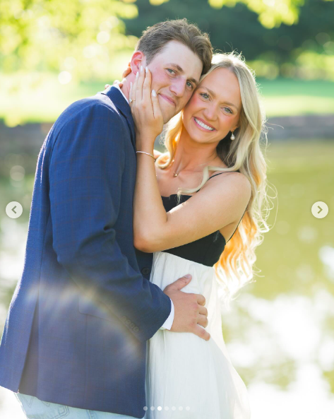 David Andersen and Paige Drummond posing for a picture on their engagement day, posted on August 5, 2024 | Source: Instagram/a_paige_in_my_book