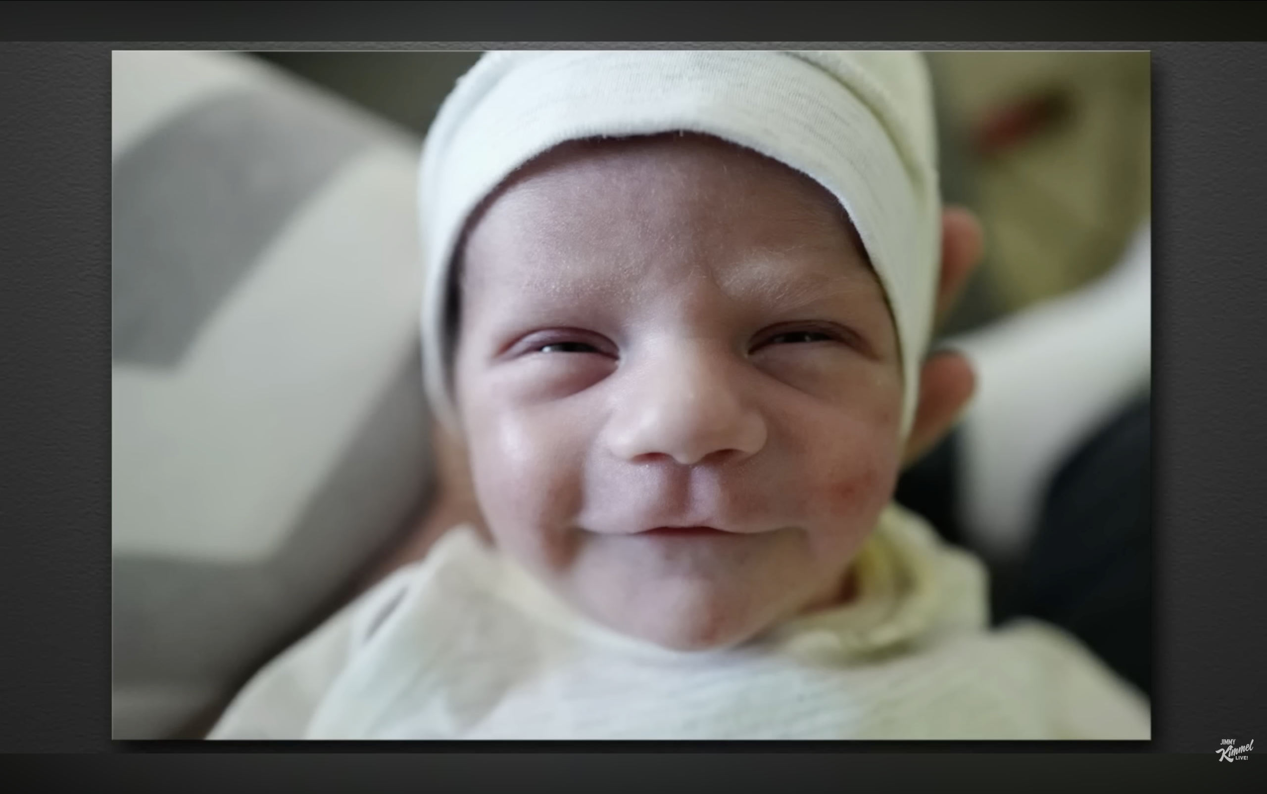 Baby Billy when he was three months old from a video posted on May 2, 2017 | Source: YouTube/@jimmKimmelLive