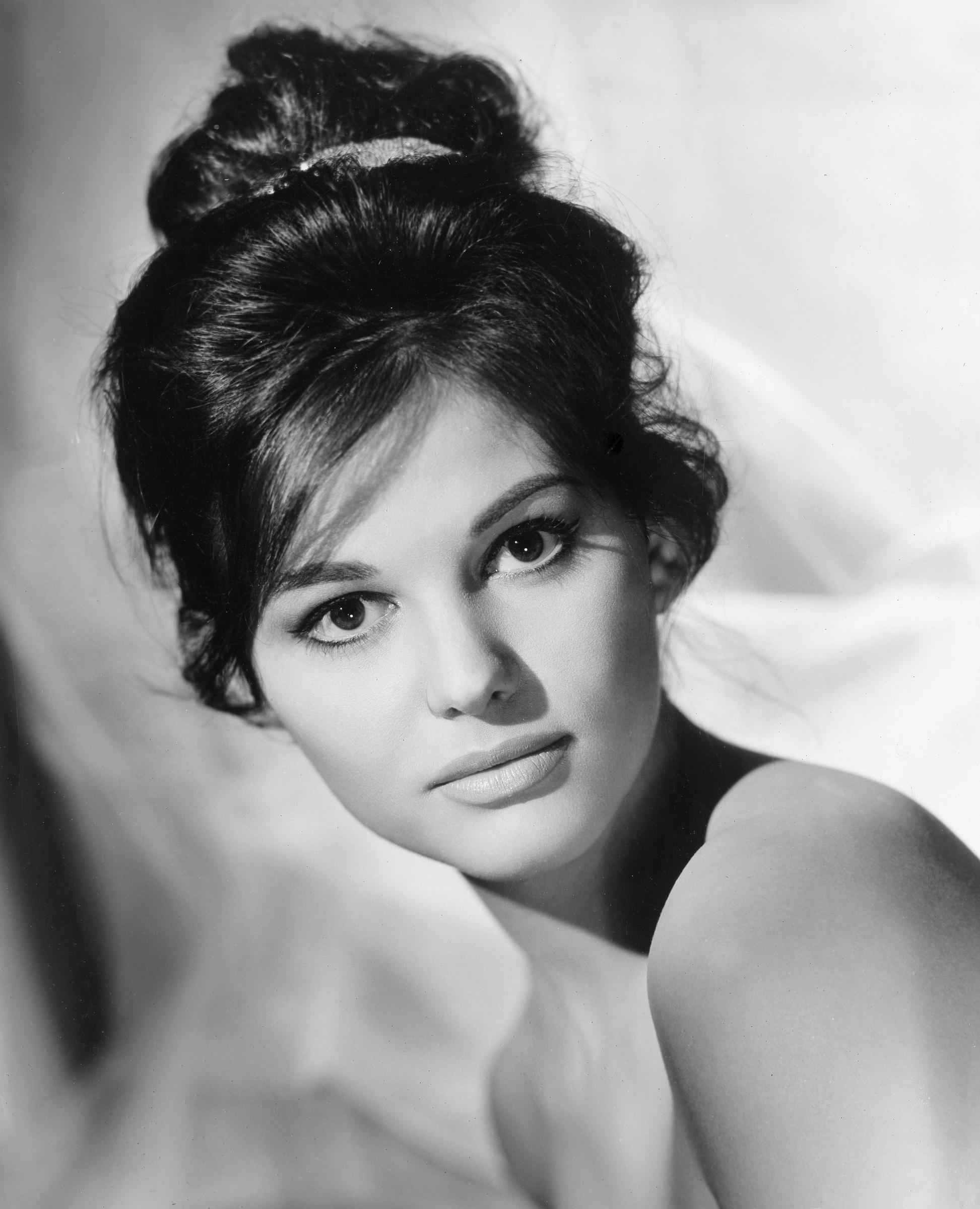 Claudia Cardinale on the set of 