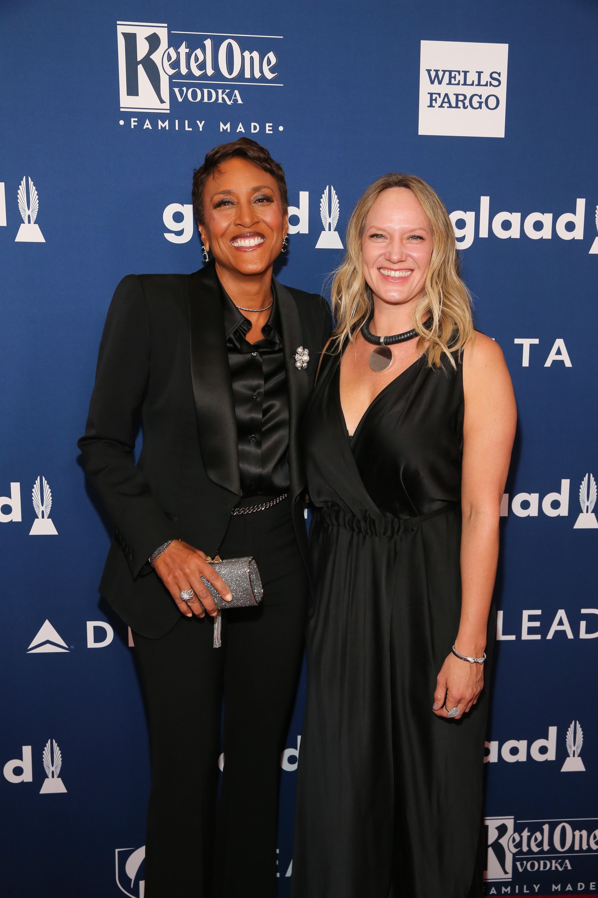 Robin Roberts and Amber Laign at the 29th Annual GLAAD Media Awards at Mercury Ballroom on May 5, 2018, in New York City. | Source: Getty Images