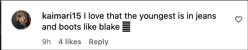 A fan's comment dated October 19, 2023 | Source: Instagram.com/blakeshelton/