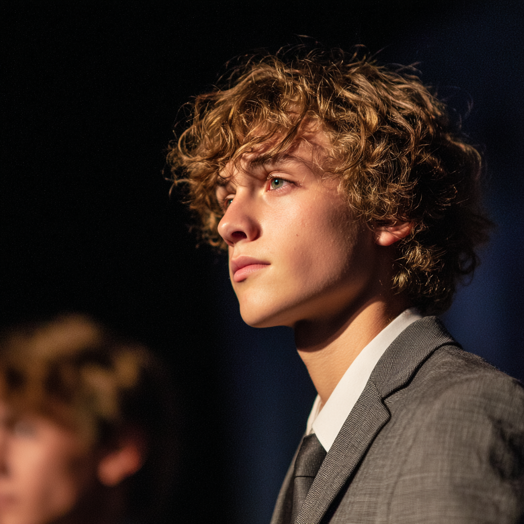 A side-view of a teenage boy | Source: Midjourney