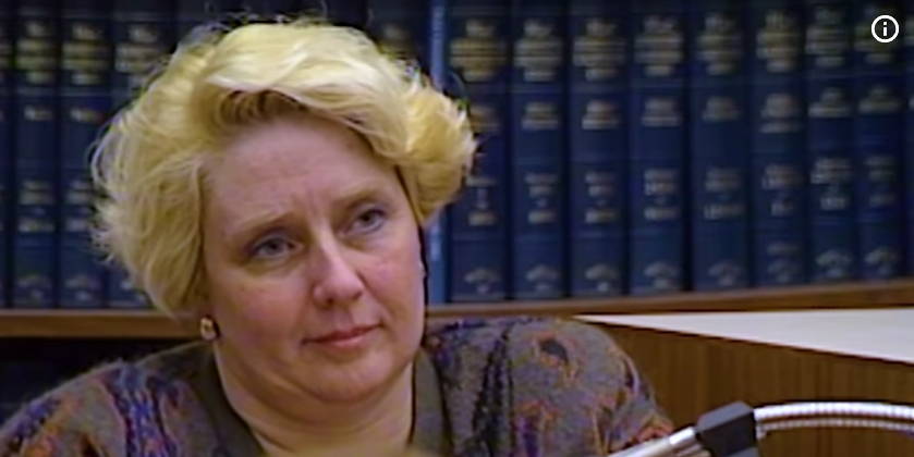 Betty Broderick during her murder trial, seen in a video uploaded on August 31, 2025. | Source: YouTube/COURT TV