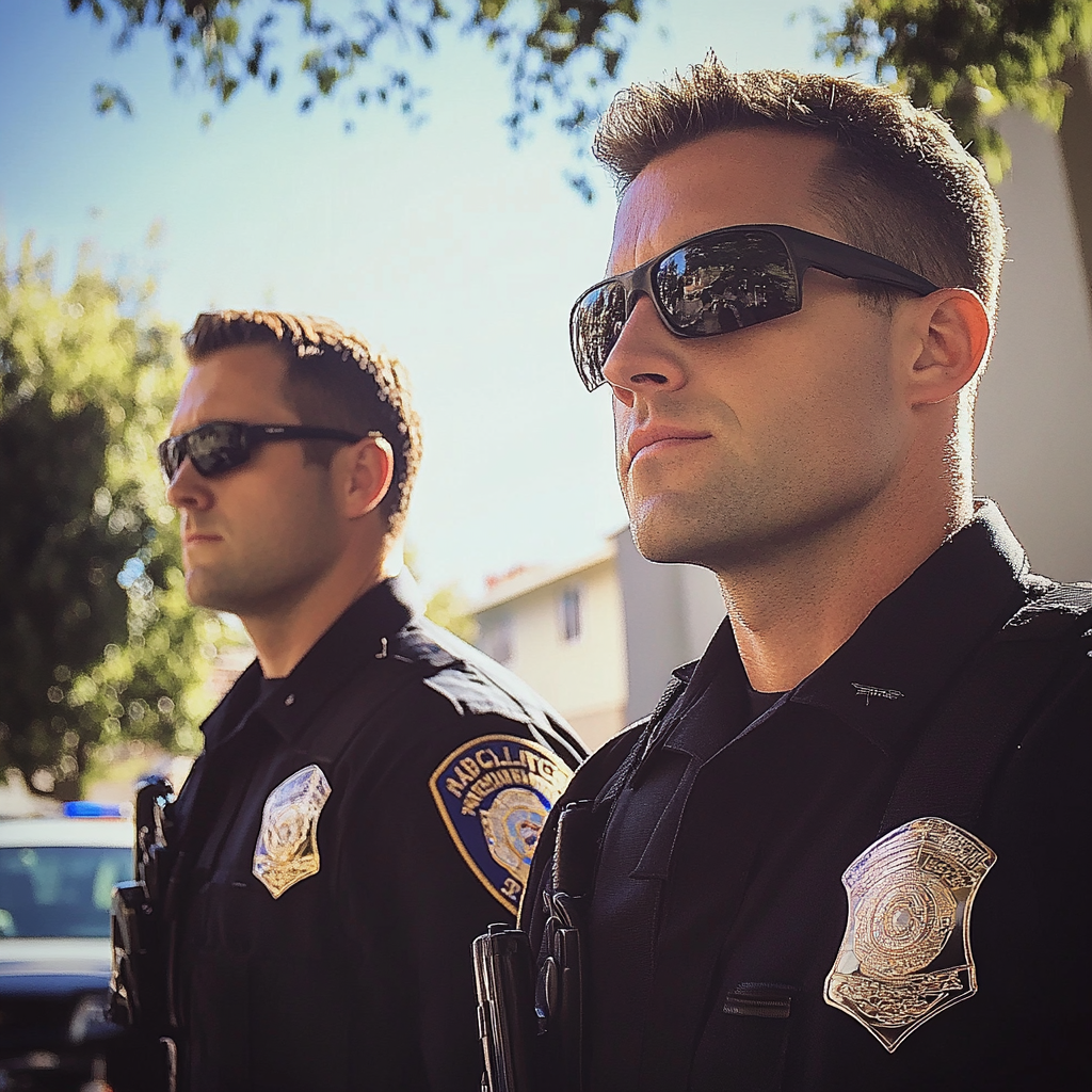 Two police officers | Source: Midjourney