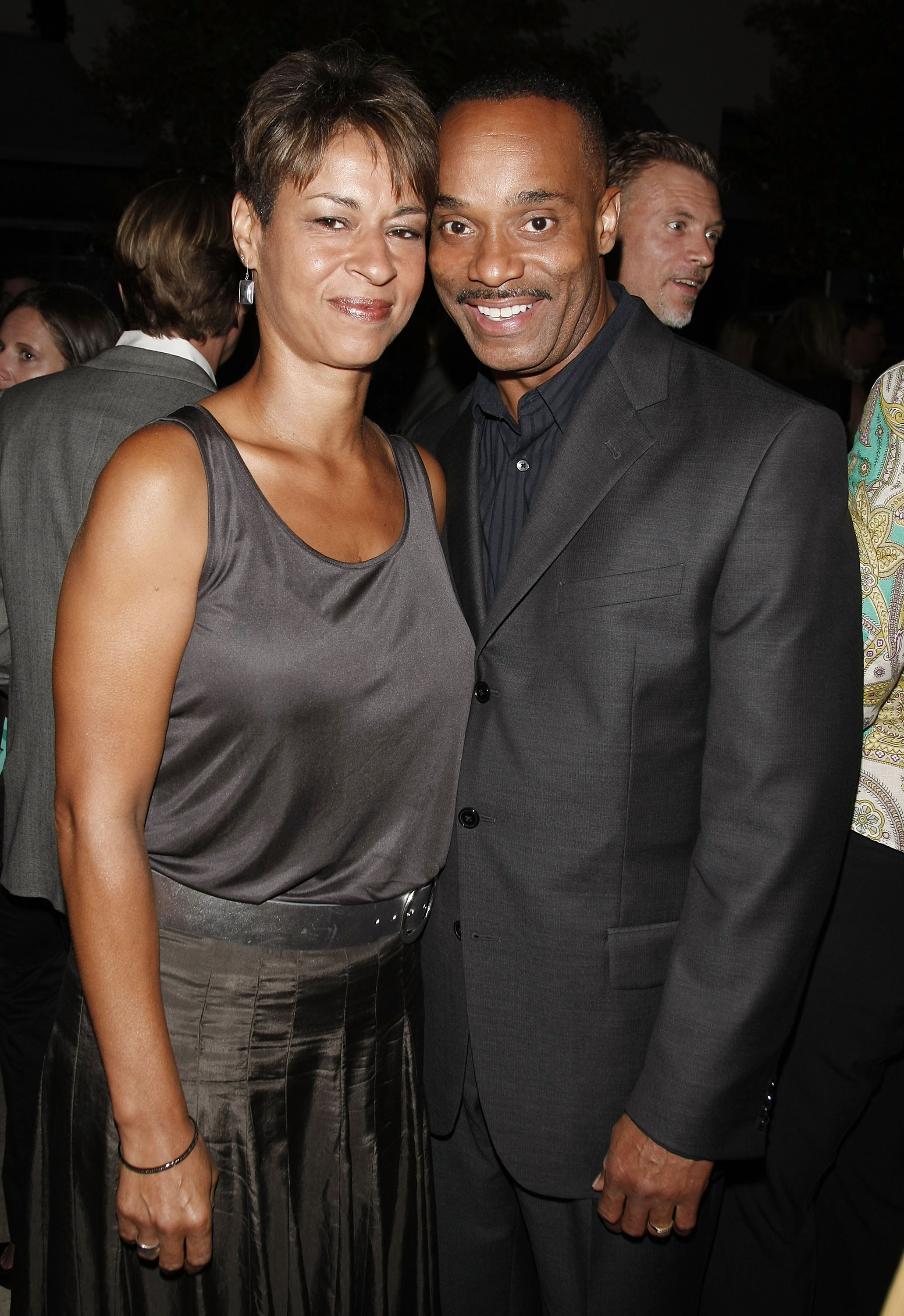 Gabrielle Bullock and Rocky Carroll at the CW/Showtime/CBS Television TCA Party on July 18, 2008, in Los Angeles, California. | Source: Getty Images