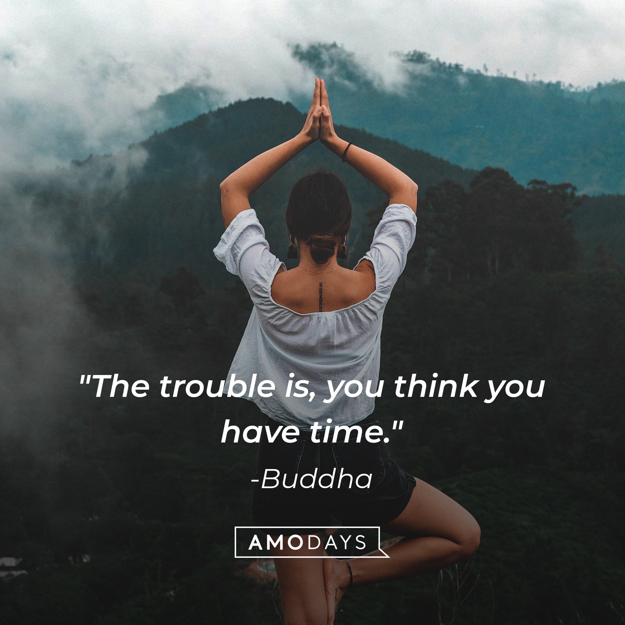 Buddha’s quote: "The trouble is, you think you have time." | Image: AmoDays