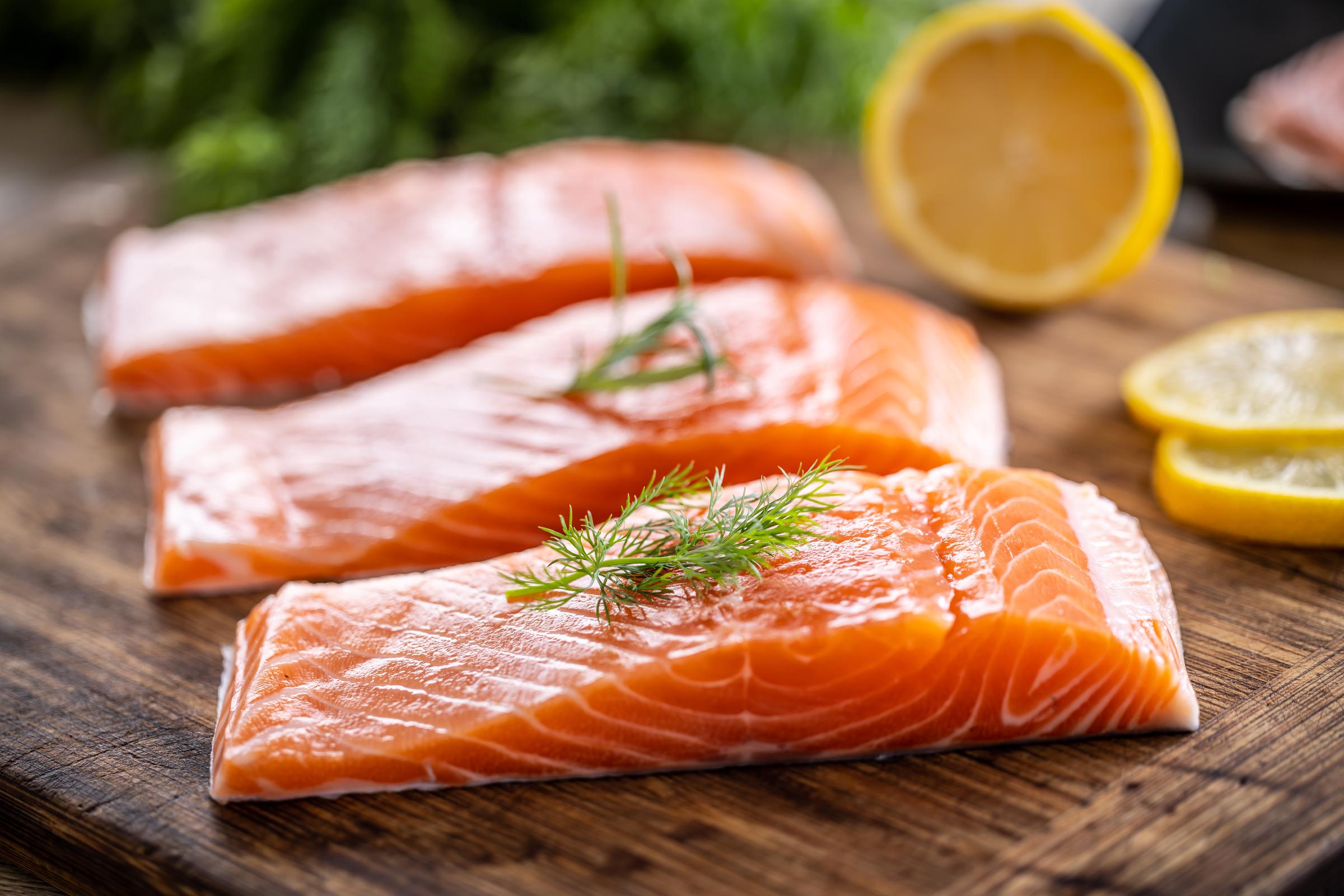 Raw salmon fillets | Source: Getty Images
