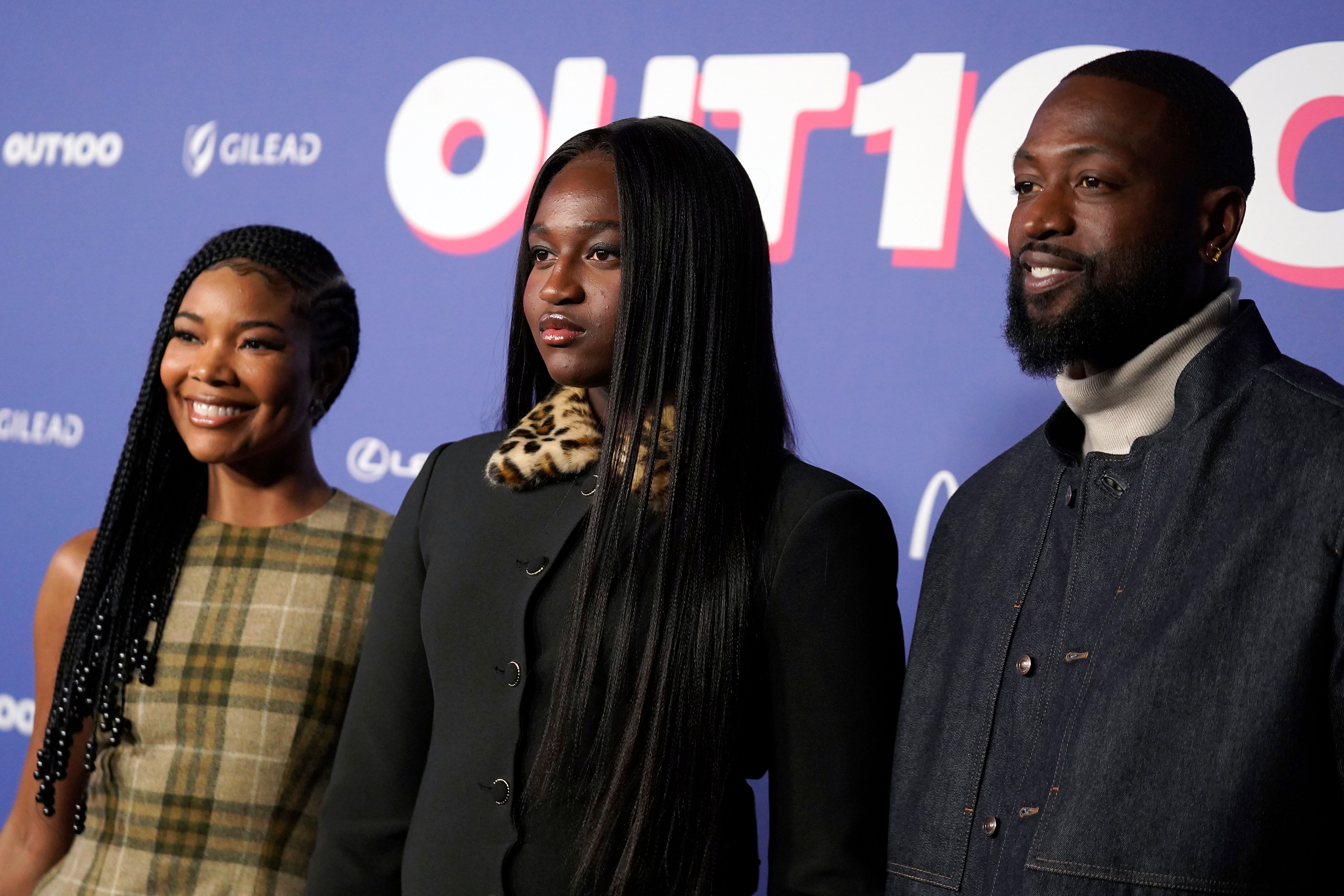 Gabrielle Union, Zaya, and Dwyane Wade. | Source: Getty Images