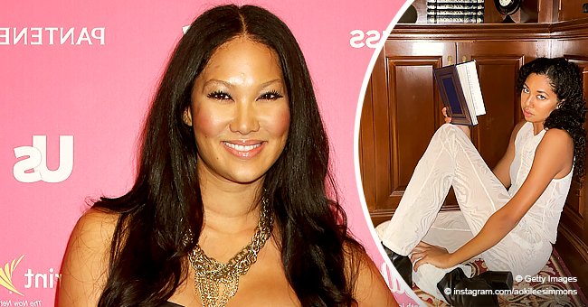 Kimora Lee Simmons Daughter Aoki Showcases Her Slim Legs As She Poses