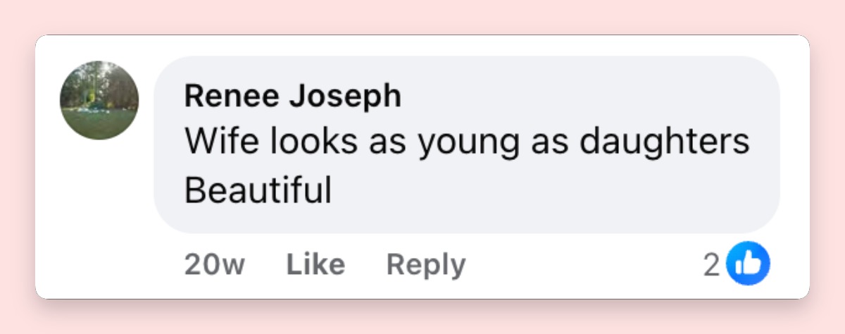 Fans were quick to compliment Luciana Damon's appearance, with one social media viewer writing that she looks as young as her daughters. | Source: Facebook/OK! Magazine UK