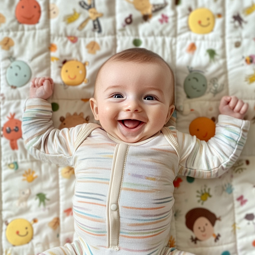 A smiling baby boy | Source: Midjourney