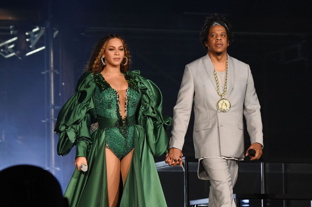  Beyonce and Jay-Z perform during the Global Citizen Festival: Mandela 100 at FNB Stadium in Johannesburg, South Africa | Photo: Getty Images