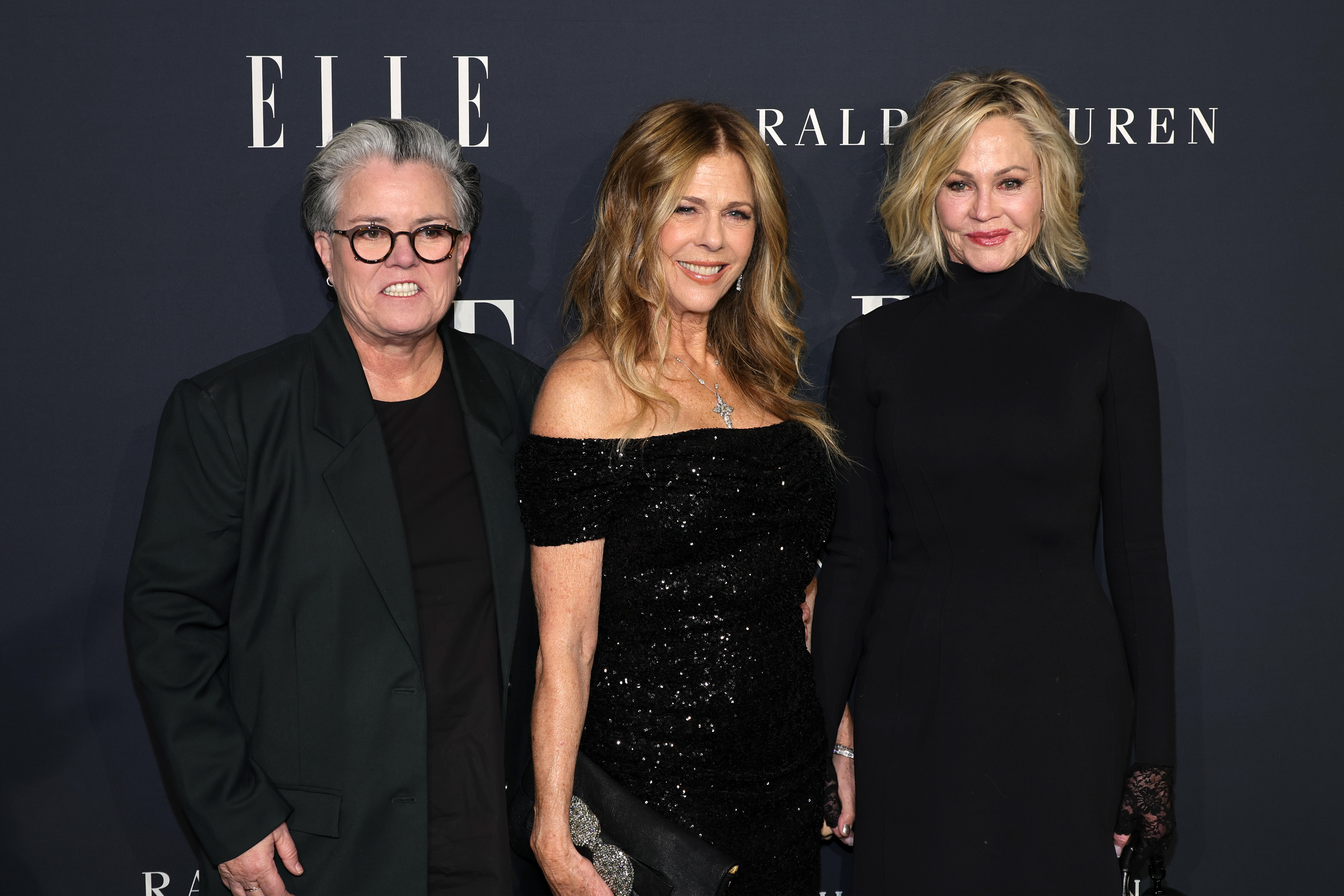 Rosie O'Donnell, Rita Wilson, and Melanie Griffith. | Source: Getty Images