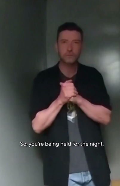 Justin Timberlake's DWI arrest bodycam footage, posted on March 22, 2026 | Source: Facebook/CBS News