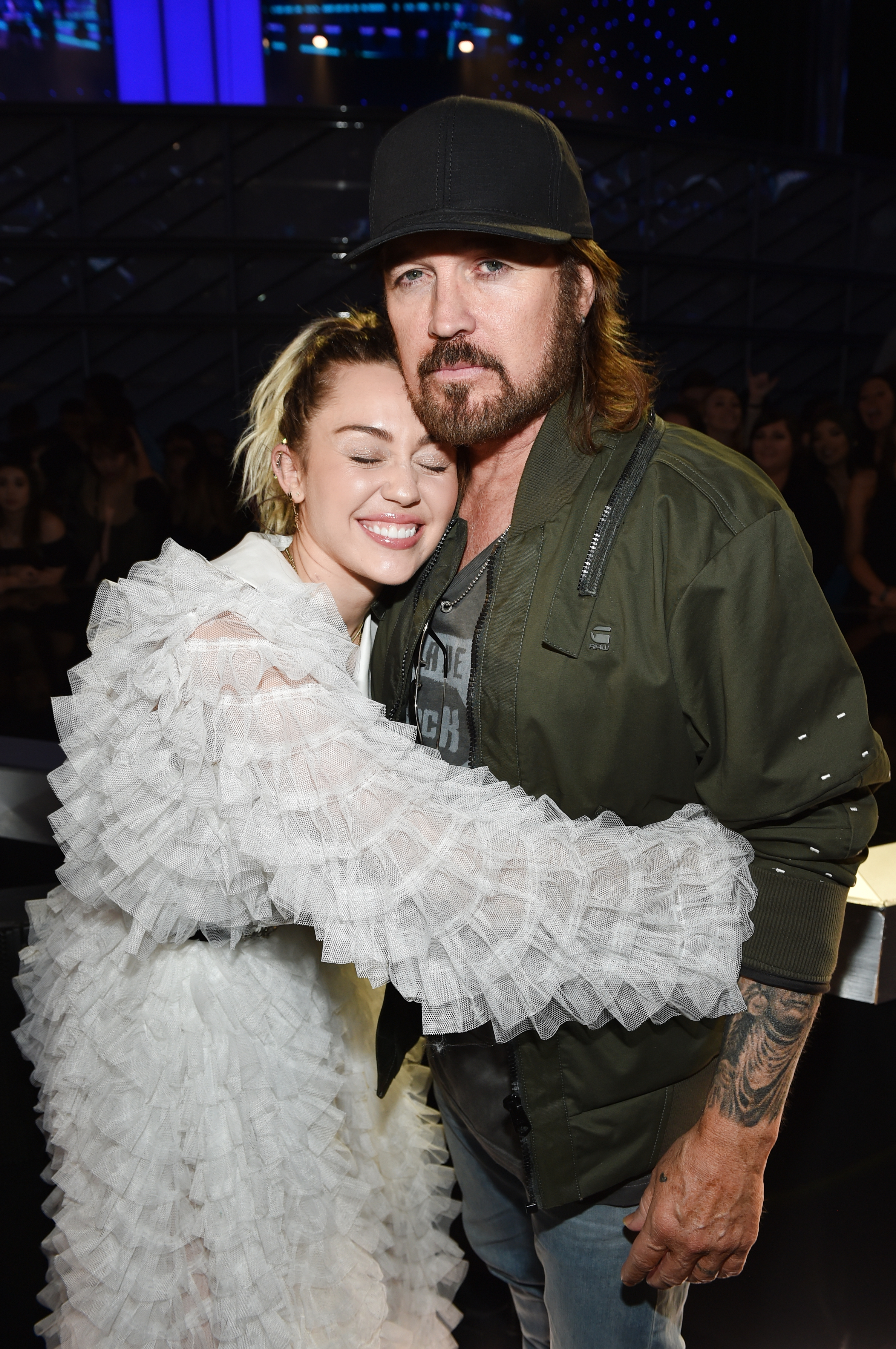 Miley Cyrus and her dad Billy Ray Cyrus attend the 2017 Billboard Music Awards on May 21, 2017 in Las Vegas, Nevada | Source: Getty Images