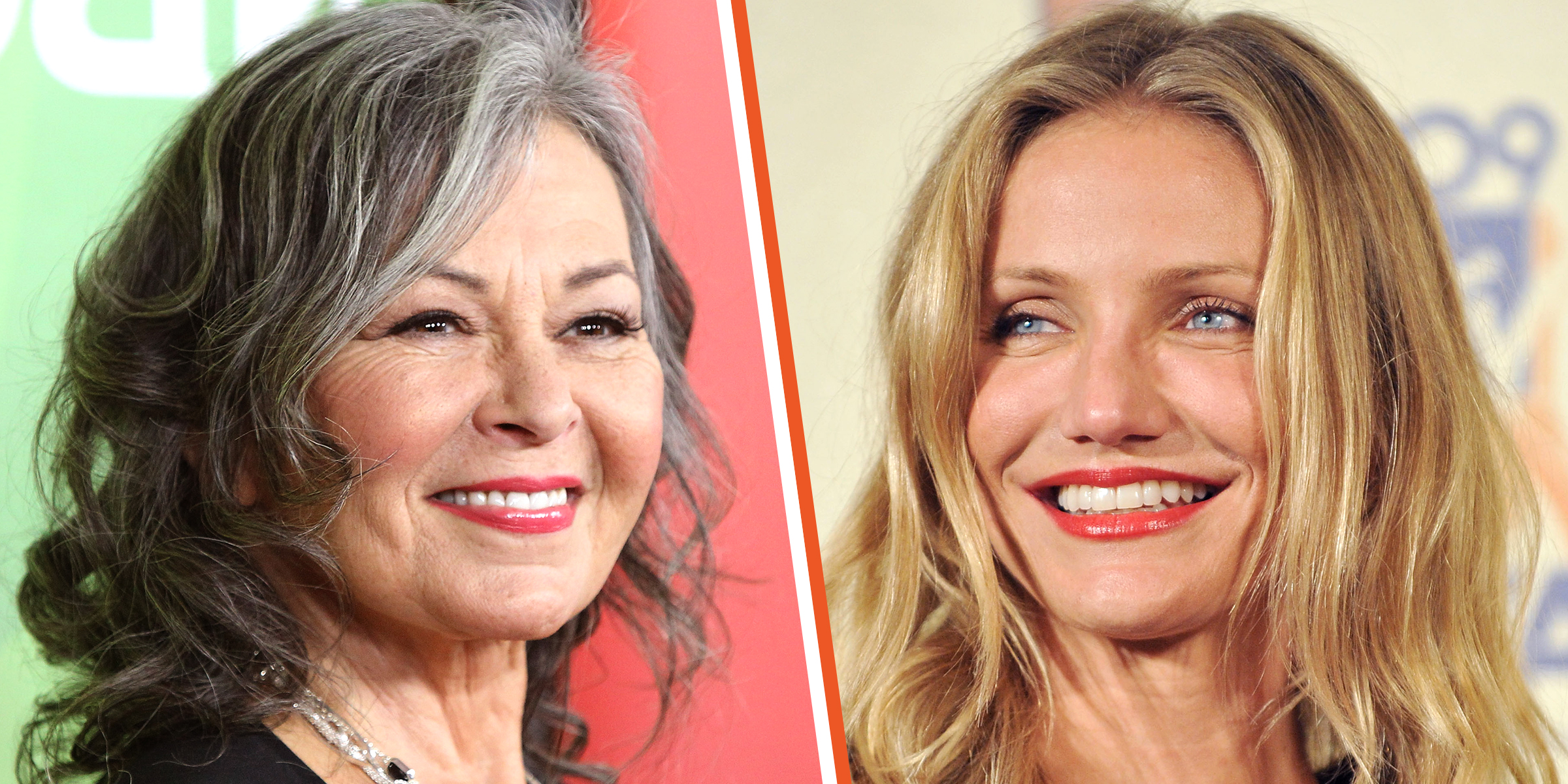 Roseanne Barr | Cameron Diaz | Source: Getty Images